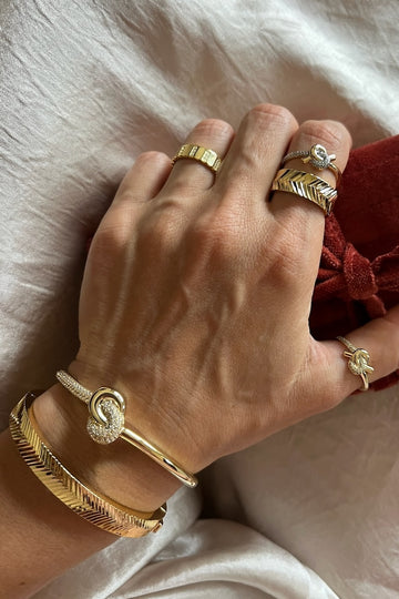 SUNRAY RING- 14K GOLD PLATE